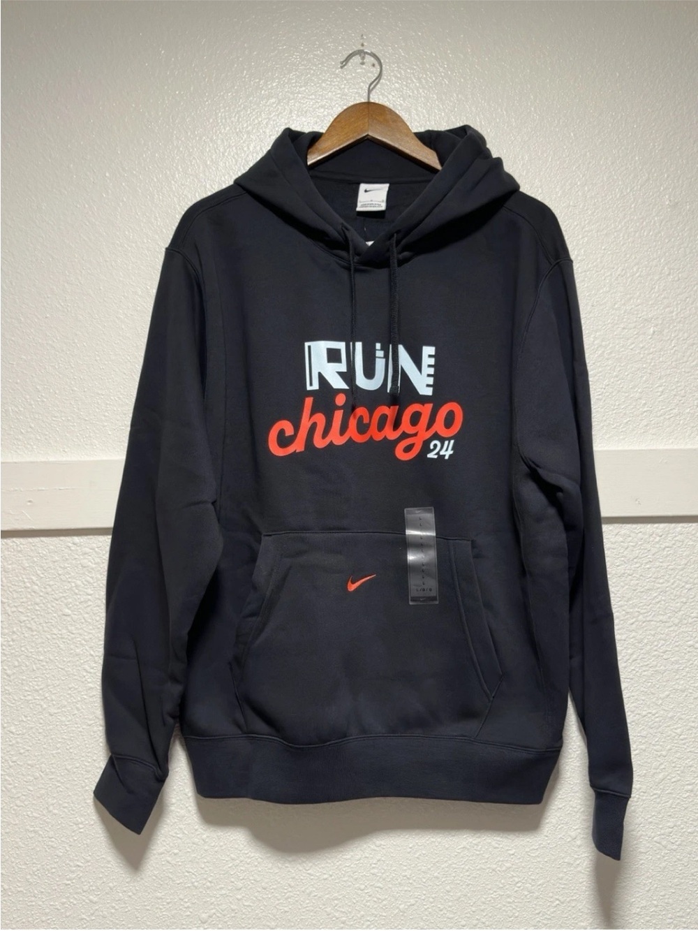 New Nike BOA Run Chicago 2024 Men Pullover Hoodie Sweatshirt FV6337-010 L
